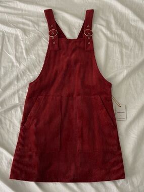 Forever 21 Corduroy Pinafore Dress size small